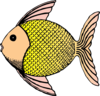Tropical Fish With Scales Clip Art